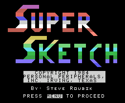 Super Sketch screenshot 1 for Colecovision